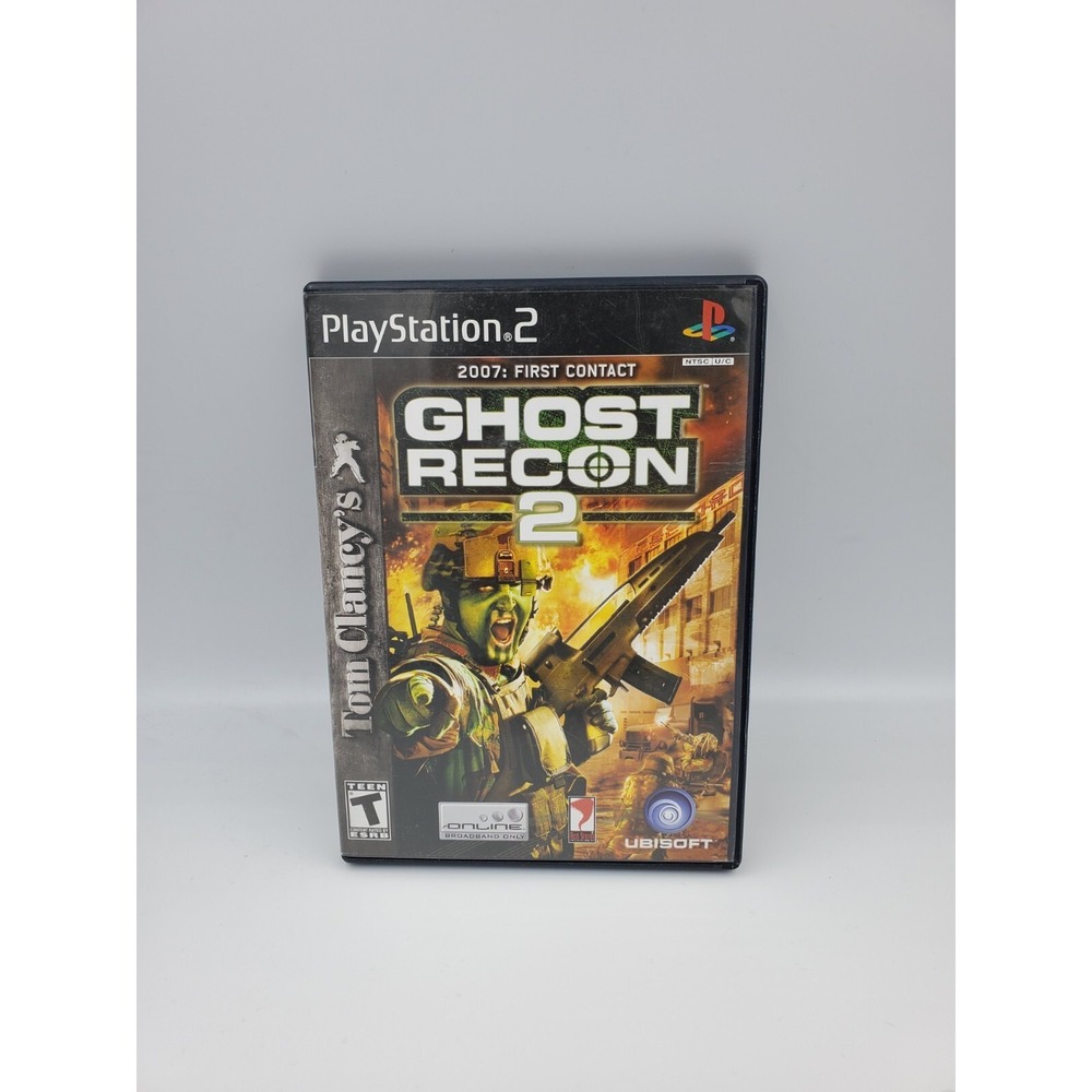 Tom Clancy's Ghost Recon 2 Sony Playstation 2 PS2 2004 CIB Complete Manual Works